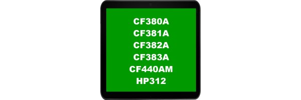 HP 312A - CF380A, CF381A, CF382A, CF383A, CF440AM - HP312