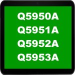 HP 643A - Q5950A, Q5951A, Q5952A, Q5953A