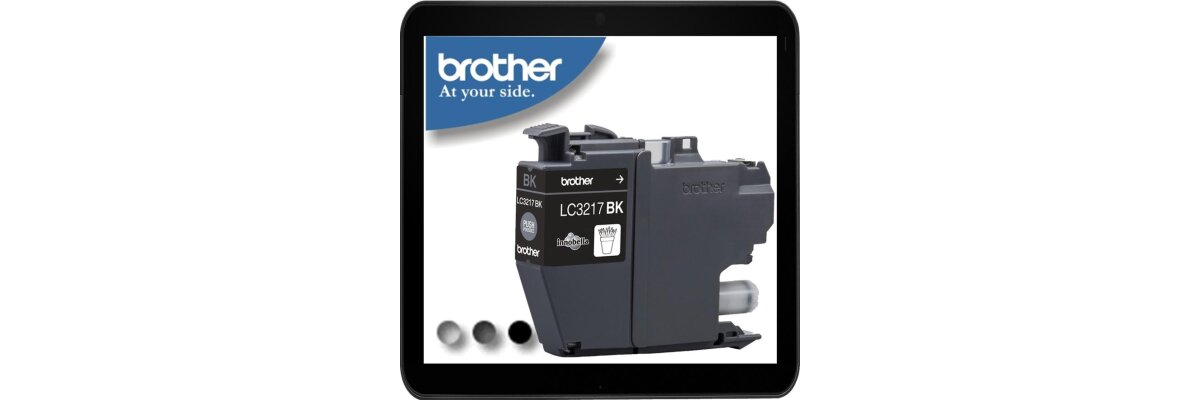 LC3217BK - schwarz - Original Brotherpatrone mit 550 Seiten Druckleistung nach ISO - LC3217BK - schwarz - Original Brotherpatrone mit 550 Seiten Druckleistung nach ISO