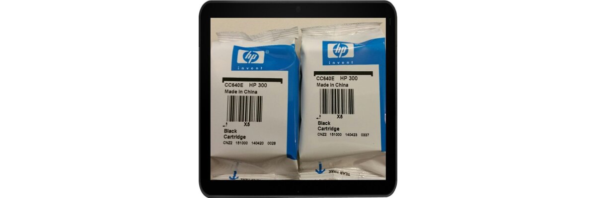 Sonderposten 2x HP300BK - Original CC640EE- schwarze-Druckpatronen - ohne Umverpackung - nur solange Vorrat reicht! - Sonderposten 2x HP300BK - Original CC640EE- schwarze-Druckpatronen - ohne Umverpackung - nur solange Vorrat reicht!