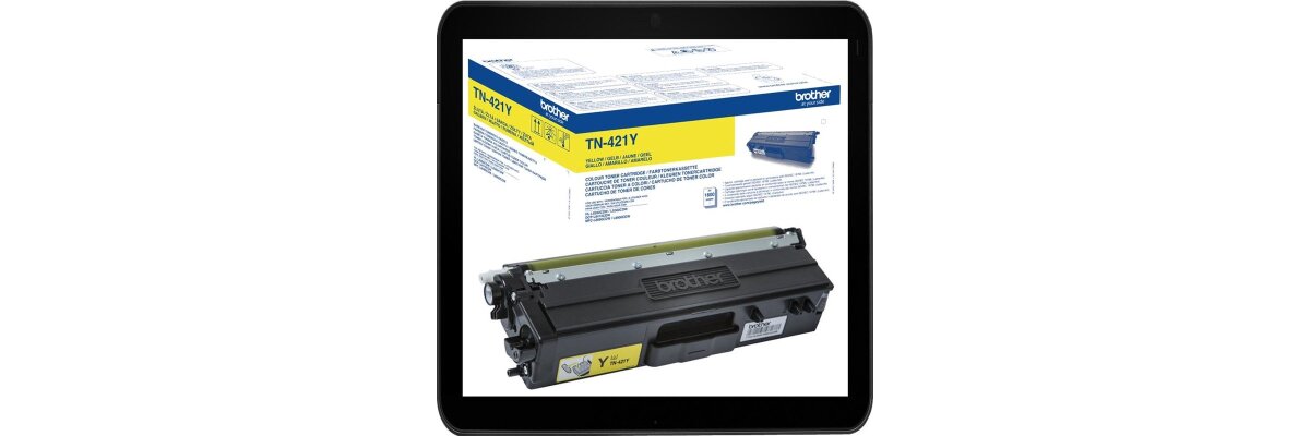 TN421Y - yellow - Brother Lasertoner mit 1.800 Seiten Druckleistung nach ISO - TN421Y - yellow - Brother Lasertoner mit 1.800 Seiten Druckleistung nach ISO