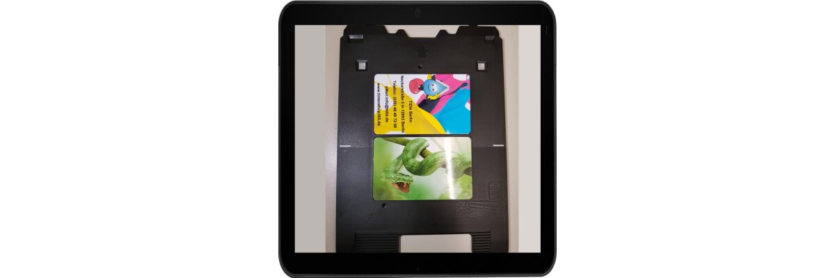 Inkjet Card Tray / Tintenstrahldrucker Kartenschublade - Drucktray inkl. 10 Inkjet PVC Karten einsetzbar im Canon Pixma TS9060 - Inkjet Card Tray / Tintenstrahldrucker Kartenschublade - Drucktray inkl. 10 Inkjet PVC Karten einsetzbar im Canon Pixma TS9060