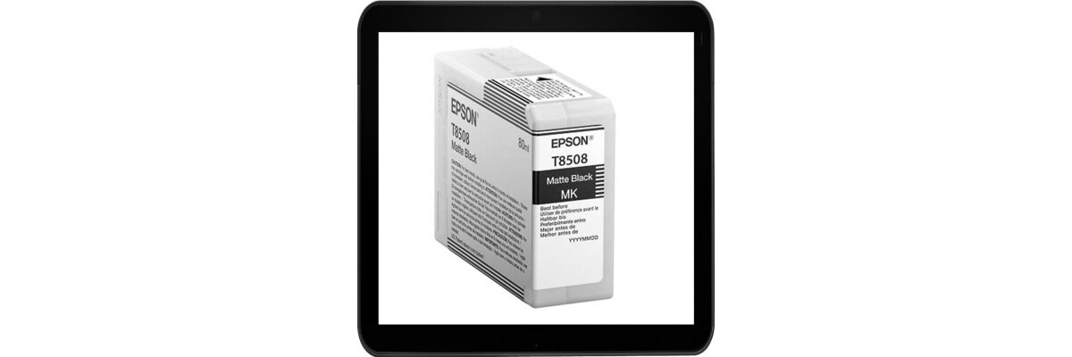 C13T850800 Epson Druckerpatronen Matt-Black mit 80ml Inhalt - C13T850800 Epson Druckerpatronen Matt-Black mit 80ml Inhalt