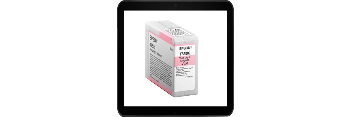 C13T850600 Epson Druckerpatronen Light-Magenta mit 80ml Inhalt - C13T850600 Epson Druckerpatronen Light-Magenta mit 80ml Inhalt