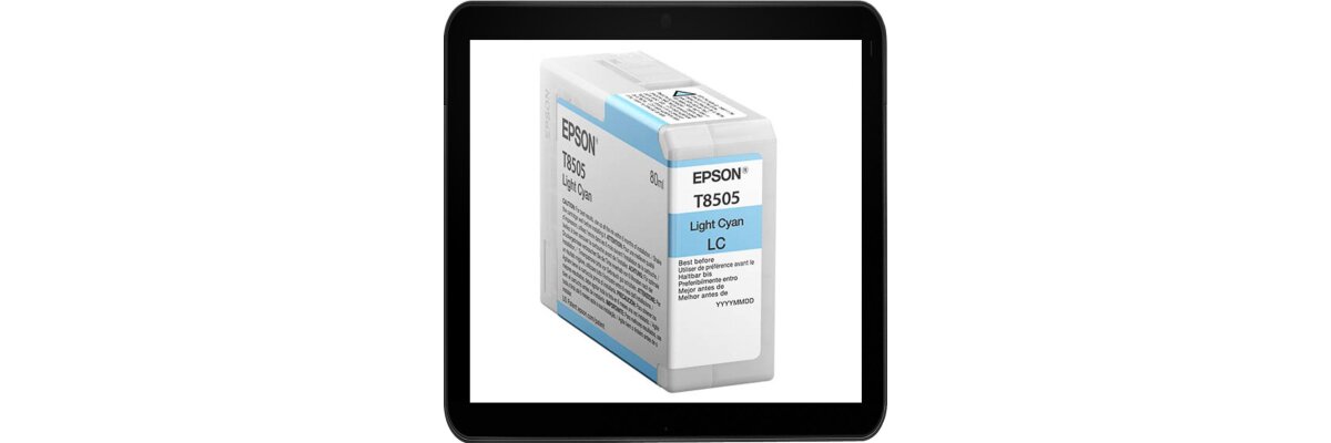 C13T850500 Epson Druckerpatronen Light-Cyan mit 80ml Inhalt - C13T850500 Epson Druckerpatronen Light-Cyan mit 80ml Inhalt