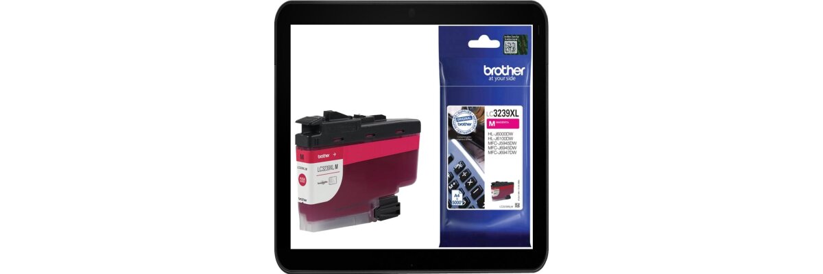 LC3239XLM Brother Druckerpatrone Magenta mit ca. 5.000 Seiten Druckleistung nach Iso - LC3239XLM Brother Druckerpatrone Magenta mit ca. 5.000 Seiten Druckleistung nach Iso