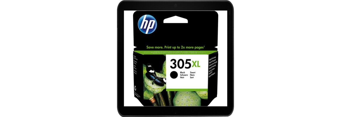 HP305XL - Druckerpatrone schwarz mit ca. 240 Seiten nach Iso - 4ml | 3YM62AE - HP305XL - Druckerpatrone schwarz mit ca. 240 Seiten nach Iso - 4ml | 3YM62AE