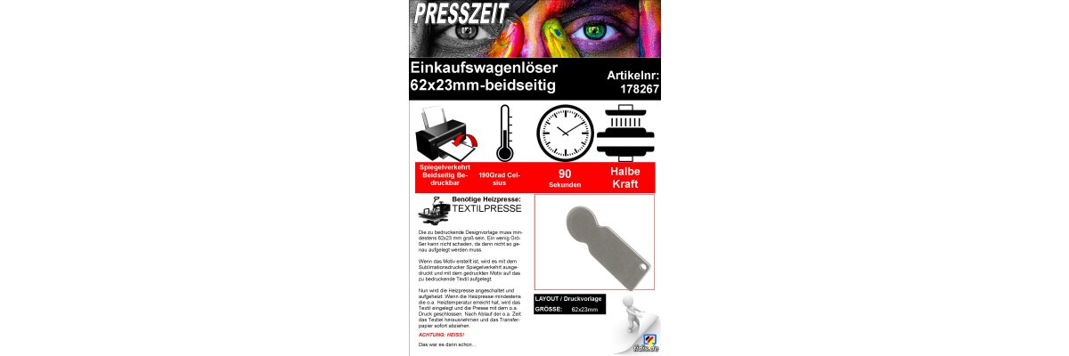 Sublimation für Anfänger - Der Einkaufswagenlöser - Sublimation für Anfänger - Der Einkaufswagenlöser