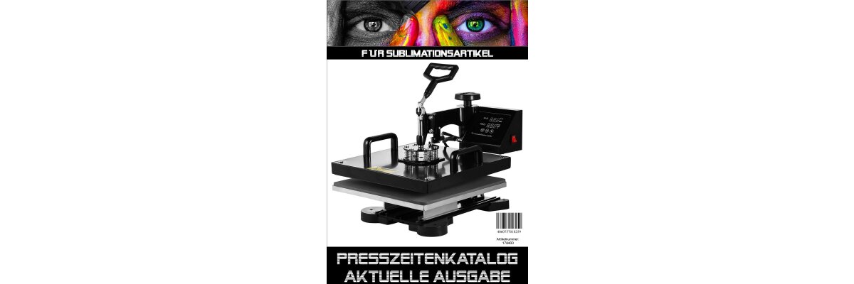 Sublimationsartikel Presszeiten Katalog - Sublimationsartikel Presszeiten Katalog