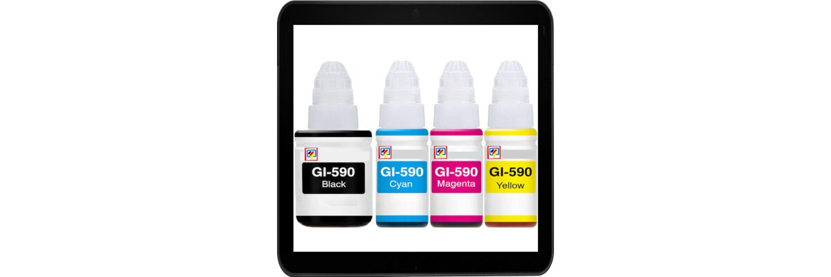 GI-590 / GI590 TiDis Nachfülltinte als Alternative zu Canon Druckertinte - GI-590 / GI590 TiDis Nachfülltinte als Alternative zu Canon Druckertinte