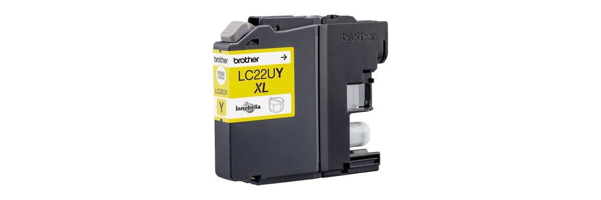 Brother Tinte LC-22U Y Original Gelb LC22UY - Brother Tinte LC-22U Y Original Gelb LC22UY