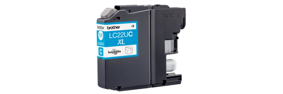 Brother Tinte LC-22U C Original Cyan LC22UC - Brother Tinte LC-22U C Original Cyan LC22UC