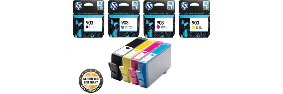 HP903 Multipack HP Tintenpatrone mit ca. 945 Seiten Druckleistung nach Iso - 1xT6L99AE | 1xT0687AE | 1xT6L91AE | 1xT6L95AE - HP903 Multipack HP Tintenpatrone mit ca. 945 Seiten Druckleistung nach Iso - 1xT6L99AE | 1xT0687AE | 1xT6L91AE | 1xT6L95AE