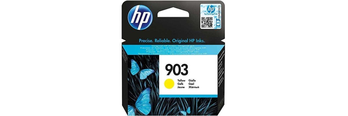 HP903 Yellow HP Tintenpatrone mit ca. 315 Seiten Druckleistung nach Iso - T6L95AE - HP903 Yellow HP Tintenpatrone mit ca. 315 Seiten Druckleistung nach Iso - T6L95AE