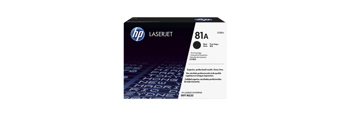 HP CF281A - schwarz - Original HP Druckkassette mit 10.500 Seiten Druckleistung nach Iso - HP CF281A - schwarz - Original HP Druckkassette mit 10.500 Seiten Druckleistung nach Iso