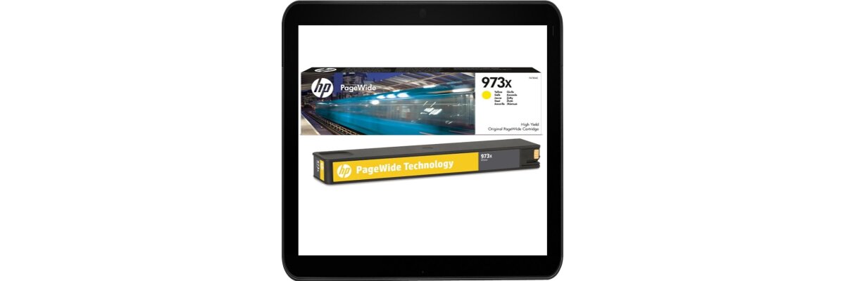 HP973X Yellow Original Druckerpatrone mit hoher Reichweite für HP PageWide - 7.000 Seiten Druckleistung - HP973X Yellow Original Druckerpatrone mit hoher Reichweite für HP PageWide - 7.000 Seiten Druckleistung