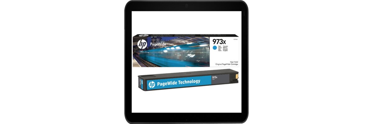 HP973X Cyan Original Druckerpatrone mit hoher Reichweite für HP PageWide - 7.000 Seiten Druckleistung - HP973X Cyan Original Druckerpatrone mit hoher Reichweite für HP PageWide - 7.000 Seiten Druckleistung