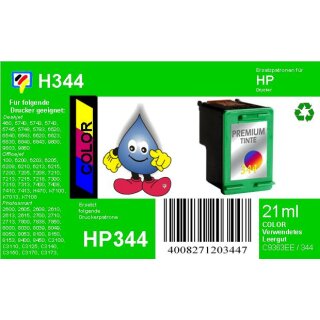 HP344 - TiDis Ersatzpatrone für C9363EE - color -  mit 21ml Inhalt