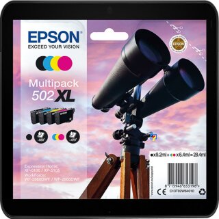 Epson 502XL Multipack Tintenpatronen je 1x black, cyan, magenta und yellow