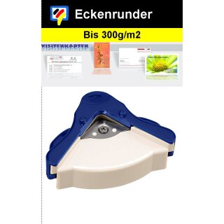 Eckenrunder- damit wirds rund! Für Papier bis 300g/m2 - Größe L - 10mm