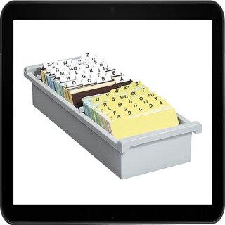 HAN Karteikasten für A7 grau