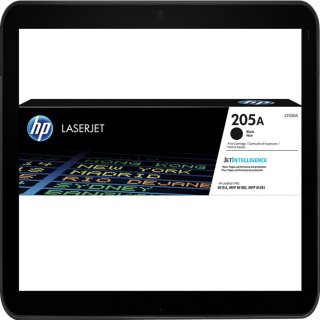 HP205A Lasertoner schwarz mit ca. 1.100 Seiten Druckleistung nach Iso - CF530A