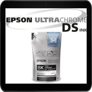 C13T741100 Epson UltraChrome DS Black Sublimationstinte 1.000ml Nachfüllbeutel