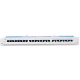 24-Port Cat5e Patchpanel, geschirmt