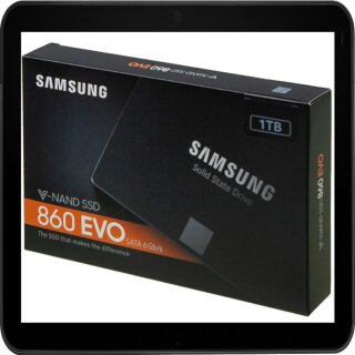 SAMSUNG 2.5 SSD FESTPLATTE INTERN 1TB MZ-76E1T0B/EU 860 EVO BASIC