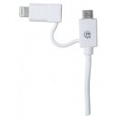 iLynk 2-in-1-Ladekabel: Lightning / Micro USB