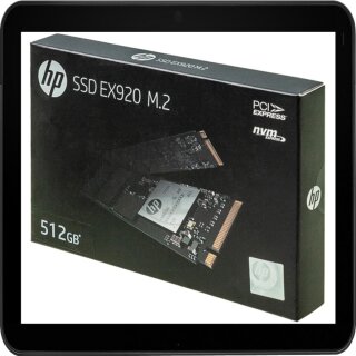 HP SSD EX920 FESTPLATTE INTERN 512GB 2YY46AA#ABB M.2 L:3200MB/S S:1600MB/S