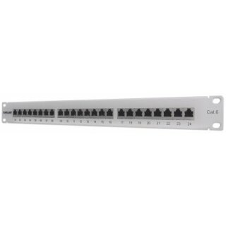 24-Port Cat6 Patchpanel, geschirmt