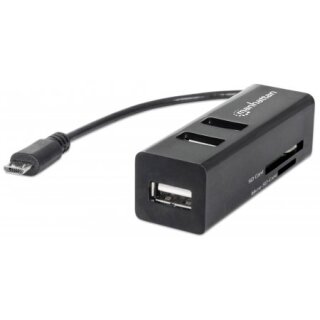 imPORT Hub: USB OTG 3-Port Hub / Card Reader