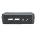 2-Port Kompakt-KVM-Switch mit Audio