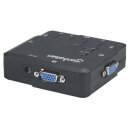 2-Port Kompakt-KVM-Switch mit Audio