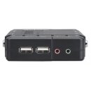 4-Port Kompakt-KVM-Switch mit Audio