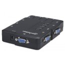 4-Port Kompakt-KVM-Switch mit Audio