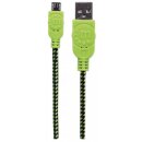 Hi-Speed Micro-B-USB-Kabel mit Stoffummantelung