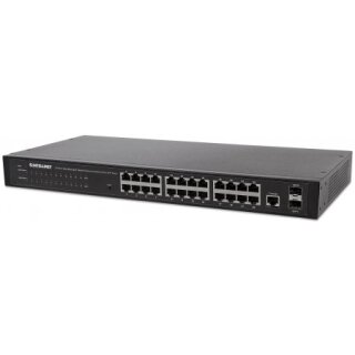 24-Port Web-Managed Gigabit Ethernet Switch mit 2 SFP-Ports