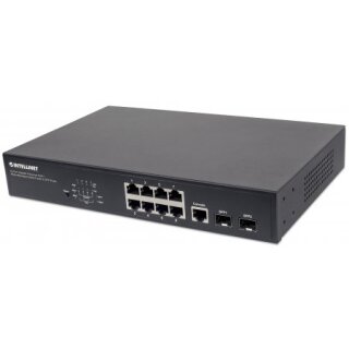 8-Port Desktop Gigabit Web-Managed PoE+ Switch mit 2 SFP-Ports