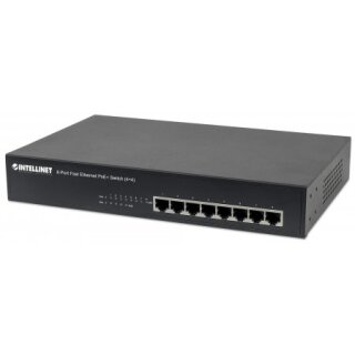 8-Port Fast Ethernet PoE+ Switch