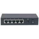 5-Port PoE+ Gigabit Switch mit PoE-Passthrough