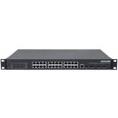 24-Port Gigabit Ethernet PoE+ Layer2+/Layer 3 Lite Managed Switch mit 10 GbE Uplink