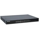 24-Port Gigabit Ethernet PoE+ Switch mit 10 GbE Uplink