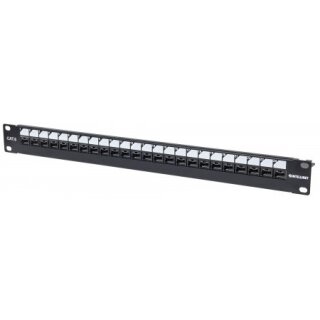 Abschließbares 24-Port Cat6 Patchpanel, ungeschirmt