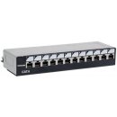 Abschließbares 12-Port Cat6 Patchpanel, ungeschirmt