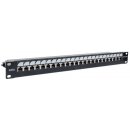 Abschließbares 24-Port Cat6 Patchpanel, geschirmt