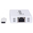 USB Typ C auf 3-Port Hub mit Gigabit-Ethernet-Netzwerkadapter