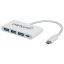 USB-C 3.1 Gen 1 Typ C-Hub mit Power Delivery-Ladeport