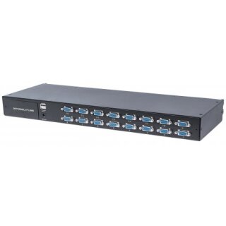 Modularer 16-Port KVM-Switch mit VGA-Schnittstelle